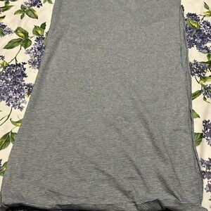 J Jill infinity scarf , blue and white thin striped knit scarf .nwt